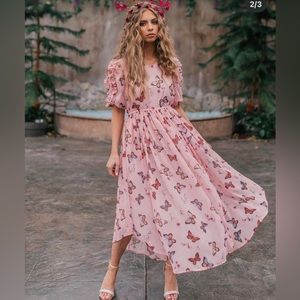Jessakae butterfly dress size small